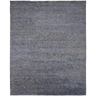 SHALOM BROTHERS Horizon Handmade Hand-Knotted Wool Blue/Gray Rug