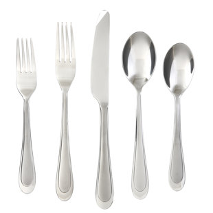 CAMBRIDGE SILVERSMITHS Clarity Sand 30 Piece Flatware Set, Service for 6