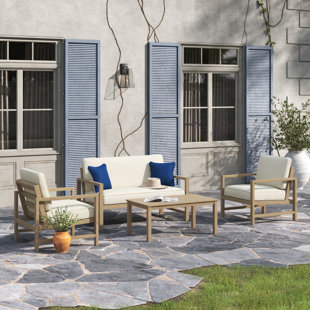 GREYLEIGH™ Winnsboro Outdoor Loveseat And 2 Chairs With Coffee Table