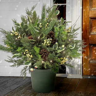 HGTV HOME COLLECTION 28'' Faux Pine Plant in Pot