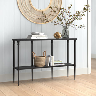 HOUSE OF HAMPTON® Dafna 45'' Glass Top Console Table