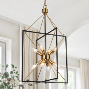 EVERLY QUINN Marval 8-Light Sputnik Geometric Chandelier