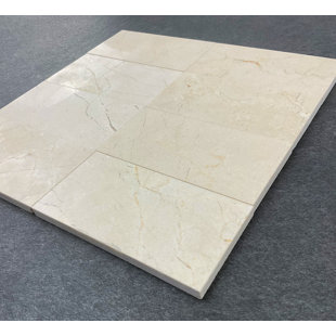 ES STONE 3" x 6" Crema Marfil Marble Subway Wall & Floor Tile