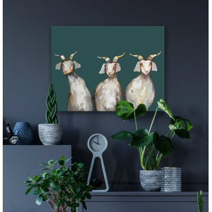 GREENBOX ART " Trio Of Goats " by Eli Halpin