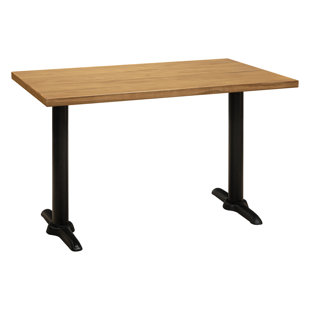 RESTAURANT FURNITURE BY BARN FURNITURE Jessica Solid Wood Top Metal Base Dining Table