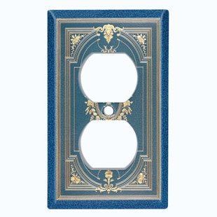 WORLDACC Patterned 1 - Gang Toggle Light Switch Standard Wall Plate