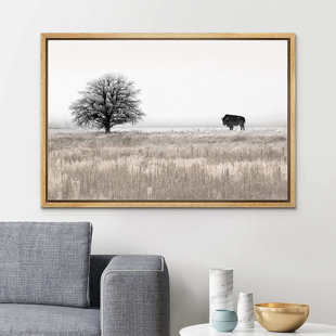 SIGNLEADER " Countryside Bison Buffalo Tree Landscape "