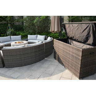 DIRECT WICKER Sheppard Wicker/Rattan 12 - Person Seating Group With Cushions