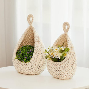 DASTINGO Hanging Teardrop Wall Storage Organizer (Set of 3)