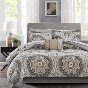 510 DESIGN Estrin 9 PC Comforter Set with Cotton Bed Sheets