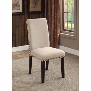 WILLIAMS IMPORT CO. Dodson Cotton Upholstered Parsons Chair in Beige