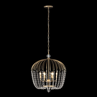 VARALUZ Voliere 6 - Light Havana Gold Unique/Statement Pendant