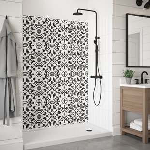 CRAFT + MAIN Jetcoat® Encaustic Tile-Look Shower Wall System