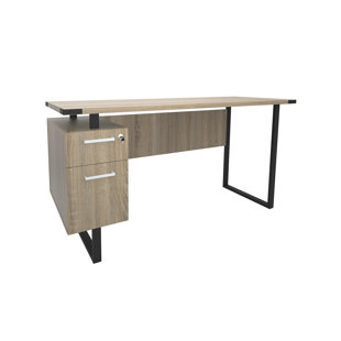 SAFCO PRODUCTS COMPANY Mirella SOHO Desk With Built-In Pedestal