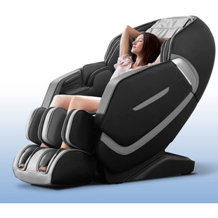 INBOX ZERO Zero Gravity Massage Chair, SL-Track, Full Body, Waist Heating, Foot Rollers, Airbags, Bluetooth Speaker, 6 Modes, 5 Techniques, 4D, 3 Intensity and Speed Optional, 2 LED Lights, 1 Remote Controller