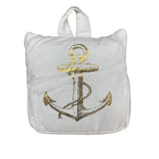 IH CASADÉCOR Anchor Print Fabric Weighted Floor Stop