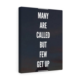 BLUE ELEPHANT Many Are Called But Few Get Up - Wrapped Canvas Print