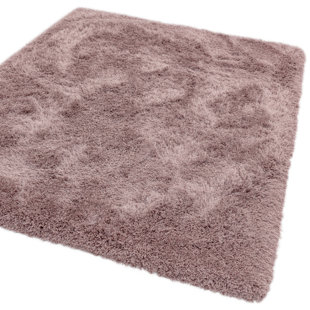 ROSDORF PARK Beatty Solid Colour Machine Woven Purple Area Rug
