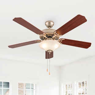 SIMPOL HOME 52 in. Indoor Ceiling Fan, Pull Chain and Remote Control, Reversible AC Motor, Reversible Blades