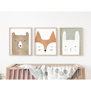 NEMO AND HER Woodland Art Paper Print Set Unframed Prints (Set of 3)