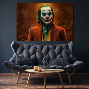 WOODYMOOD Color Portrait Of Joker Character Batman Movies Print