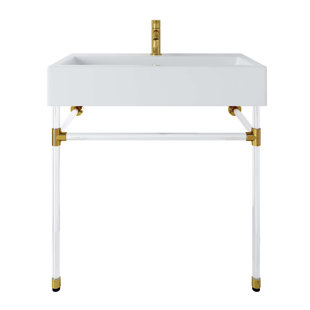 Modway Redeem 32" Acrylic Wall-Mount Bathroom Vanity