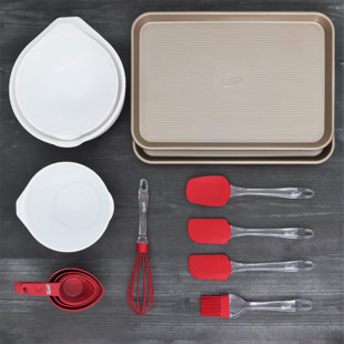 GLAD™ Glad 14 Piece Non-Stick Cookie Kit Medium in Red and White