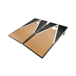 WEST GEORGIA CORNHOLE Half and Half Triangle Cornhole Board with Toss Bags Set