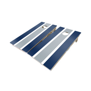 WEST GEORGIA CORNHOLE 2' x 4' Classic Striped 10 Piece Cornhole Set