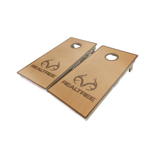WEST GEORGIA CORNHOLE Realtree Simple Stained 10 Piece Cornhole Set