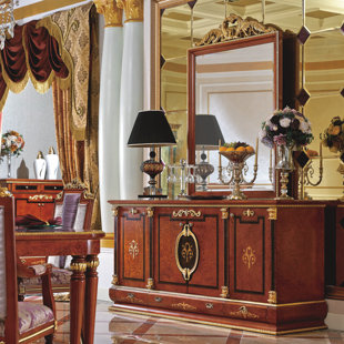 FLEUR DE LIS LIVING Kahler 82.7'' Solid Wood Sideboard