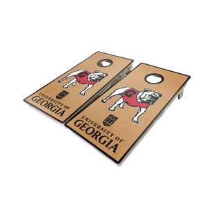 WEST GEORGIA CORNHOLE University of Georgia Old Dawg 10 Piece Cornhole Set
