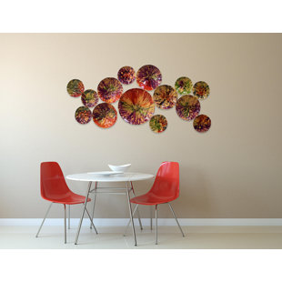 LATITUDE VIVE Handgefertigte Metall Wanddekoration Abstrakt