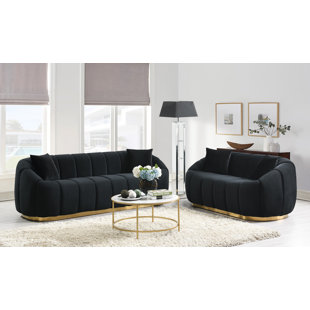 VELVET IMPORT CORP - Piece Vegan Leather Living Room Set