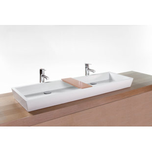 WETSTYLE 84" Cube Collection Trough Lavatory, 4" Height