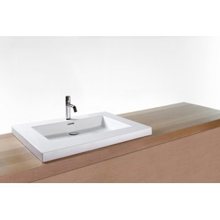 WETSTYLE 30" Cube Collection Lavatory, 2" Semi-Recessed