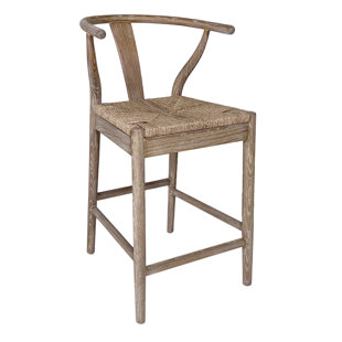 ROSECLIFF HEIGHTS Brayven 26'' Counter Stool with Solid Wood Frame