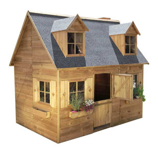 Badillo Freeport Park 161cm W x 248cm D Indoor / Outdoor Solid Wood Luxury Playhouse