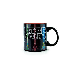 SILVER BUFFALO Star Wars Lightsaber Mug | Star Wars Heat Changing Mug | Holds 20 Ounces