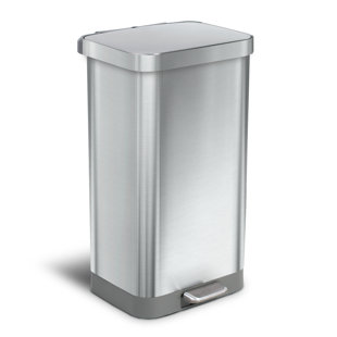 GLAD™ Steel Step On Trash Can -
