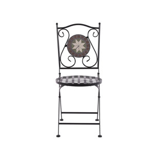 ASTORIA GRAND Klappbares Gartenstuhl-Set Ovalle (Set of 2)