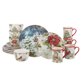 CERTIFIED INTERNATIONAL Silent Night 16Pc Dinnerware Set