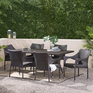 HOME LOFT CONCEPTS 6 - Person Rectangular Outdoor Dining Set