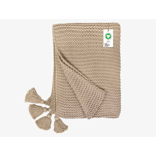 A1 HOME COLLECTIONS LLC Chunky Knit Organic Throw Blanket