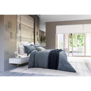 NALU NICOLE SCHERZINGER Kona Cotton Oxford Pillowcase Blue