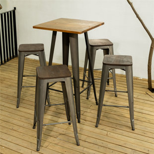 WILLISTON FORGE Arrissa 29'' Counter Stool (Set of 4)