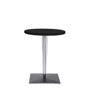 KARTELL Toptop 23" Café Table with Pleated Leg and Base by Philippe Starck with Eugeni Quitllet