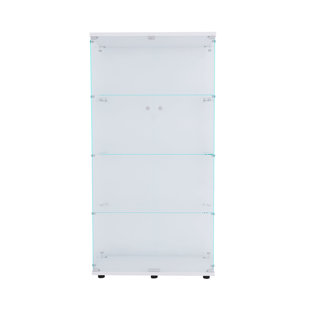 HOVEYY 64.56'' H x 31.69'' W Wood Tower Display Case