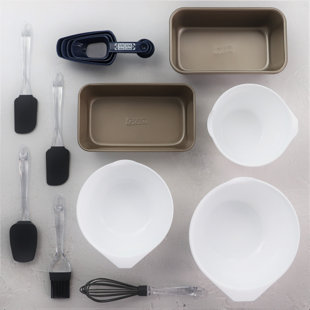 GLAD™ Glad 14 Piece Non-Stick Sweet Bread Kit in Grey and White