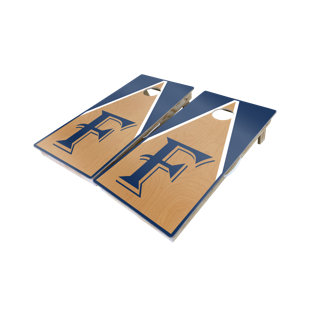 WEST GEORGIA CORNHOLE CUSTOM Initial Half and Half Triangle 10 Piece Cornhole Set